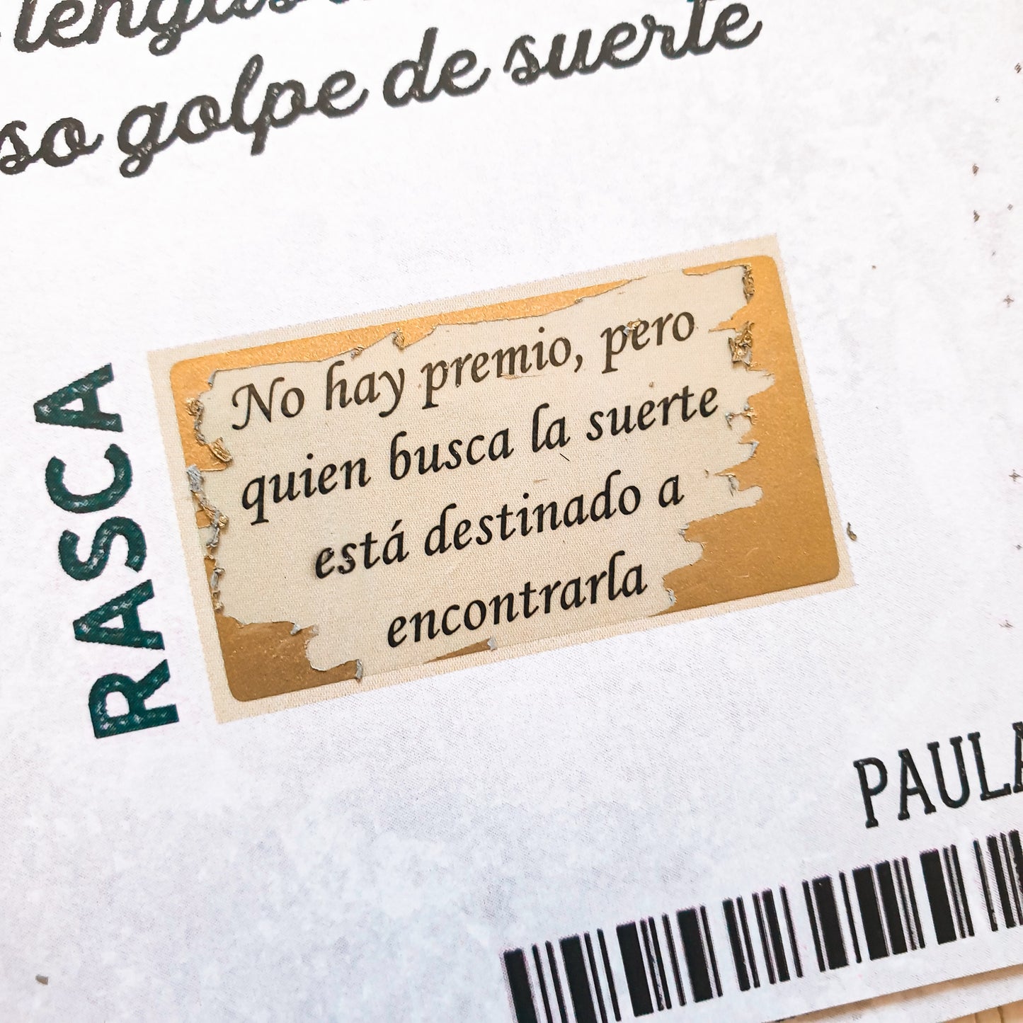 Tarjetas rasca y gana para bodas