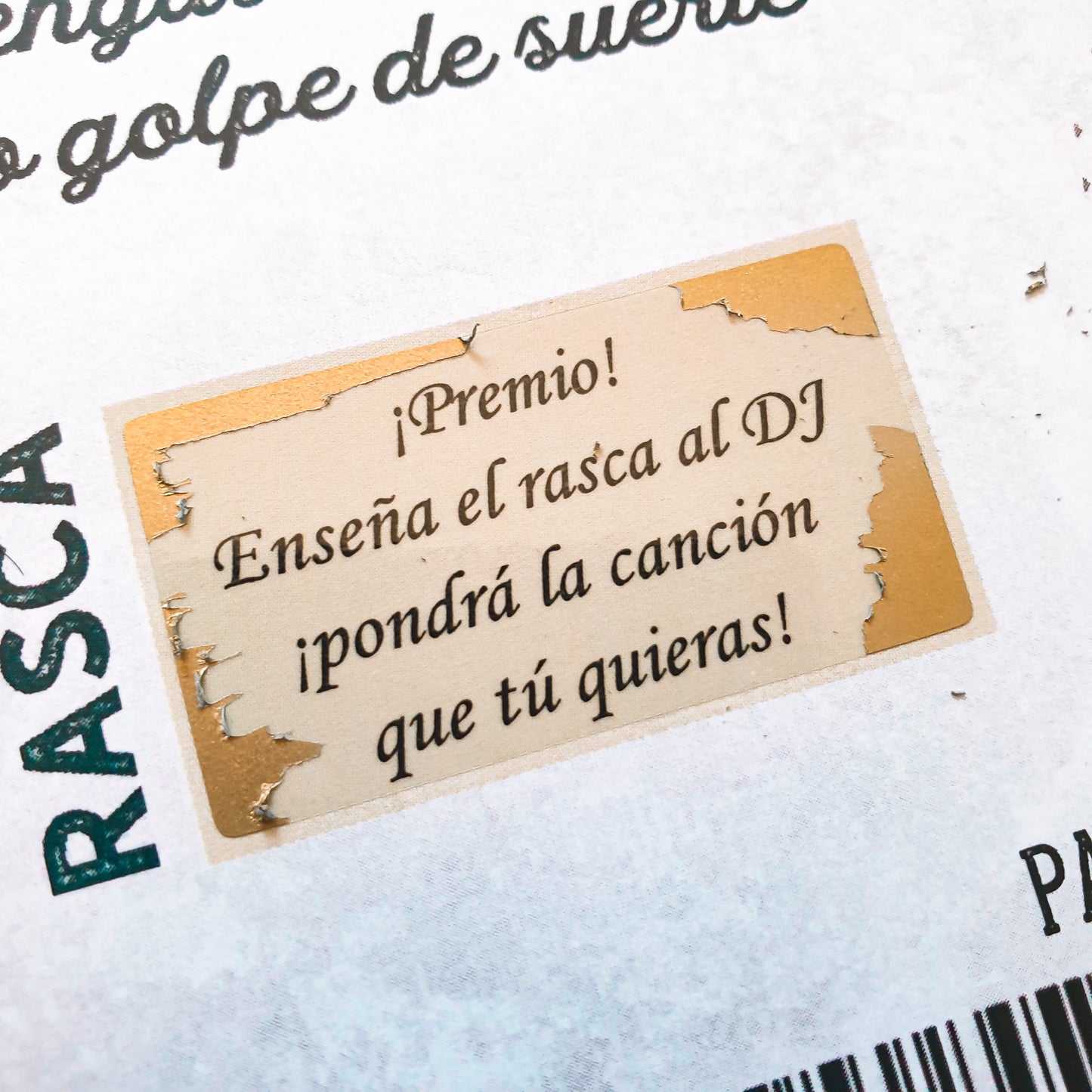 Tarjetas rasca y gana para bodas