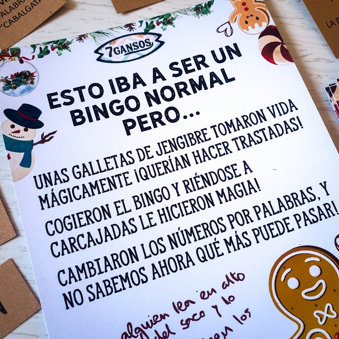 BINGO CHISPEANTE DE NAVIDAD