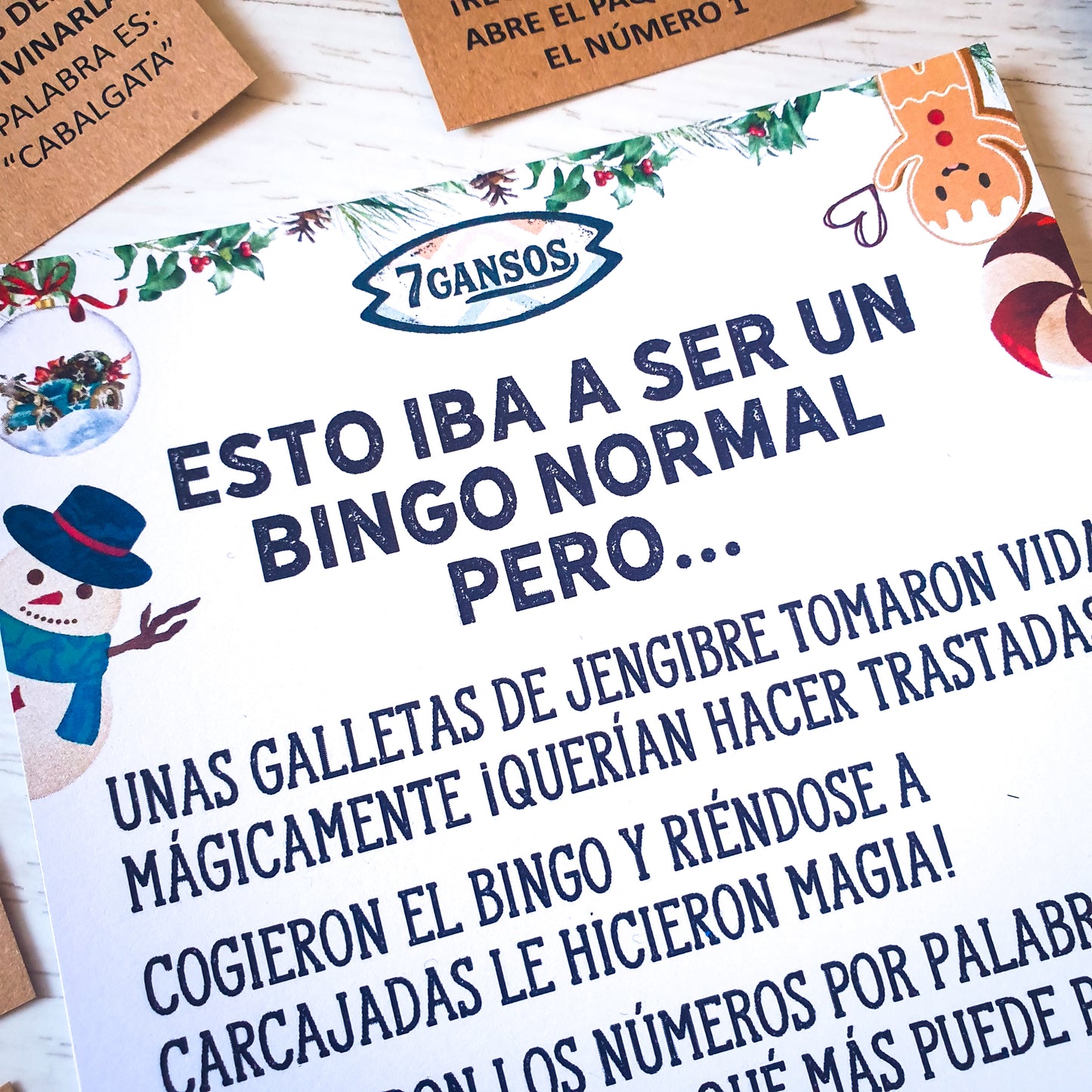 BINGO CHISPEANTE DE NAVIDAD